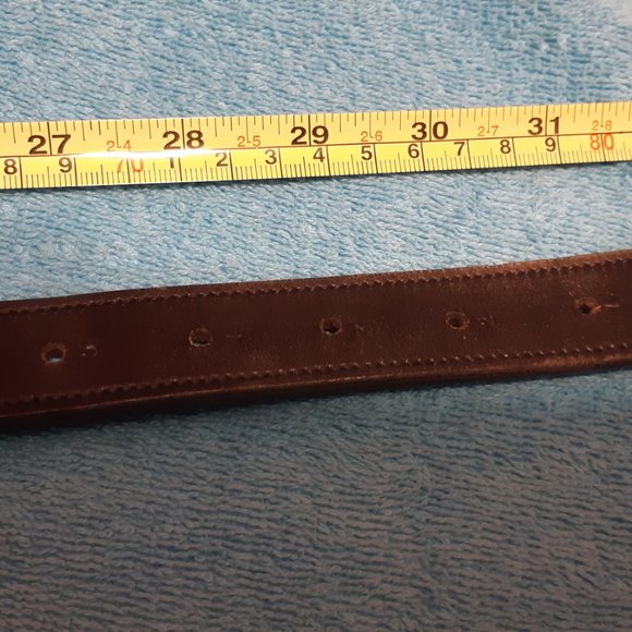 Classic silver clincher horse browband with black leather and matching belt - Picture 7 of 7